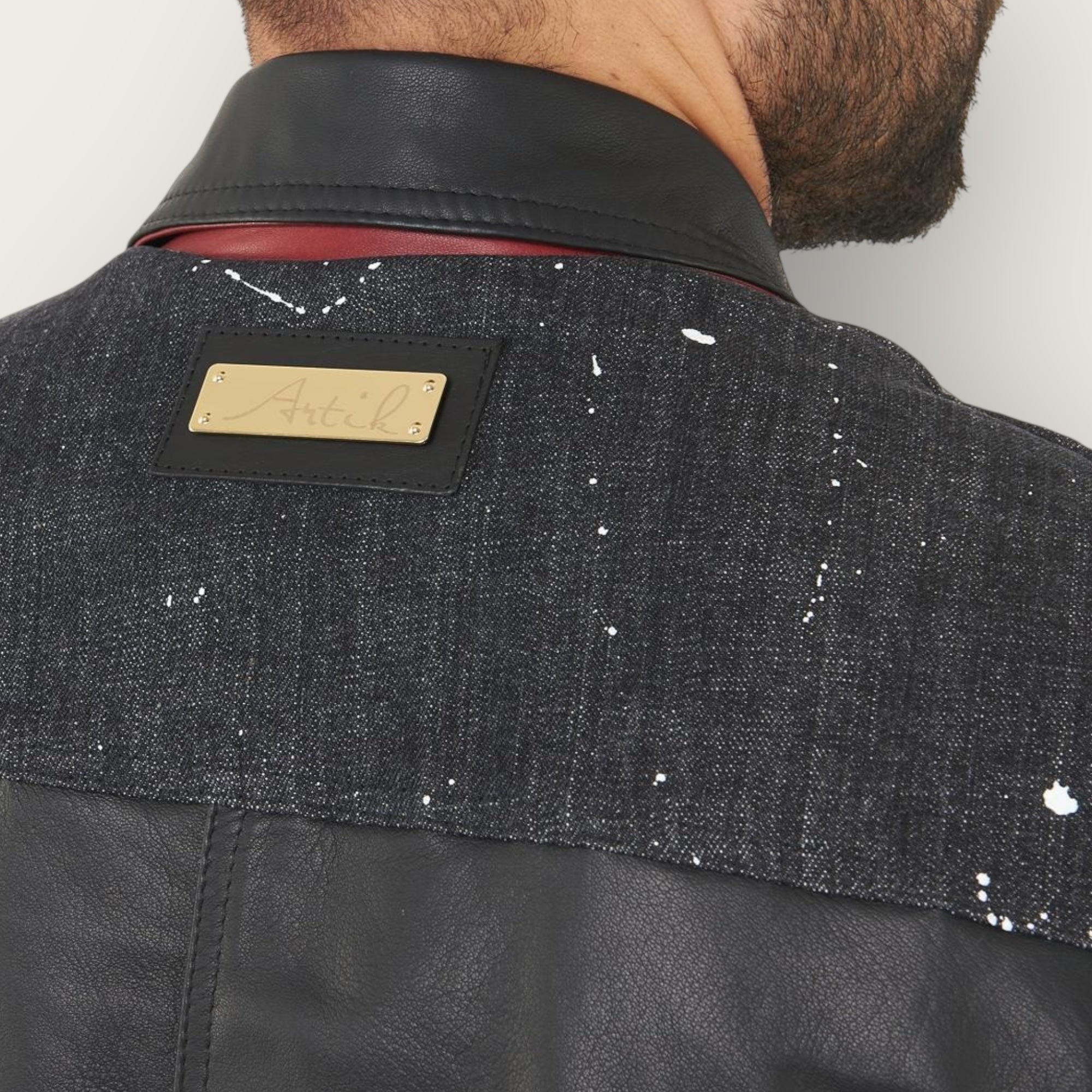 Giubbotto Artik pelle-denim