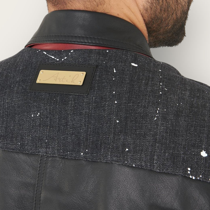 Giubbotto Artik pelle-denim