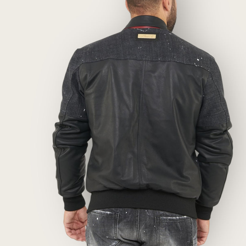 Giubbotto Artik pelle-denim