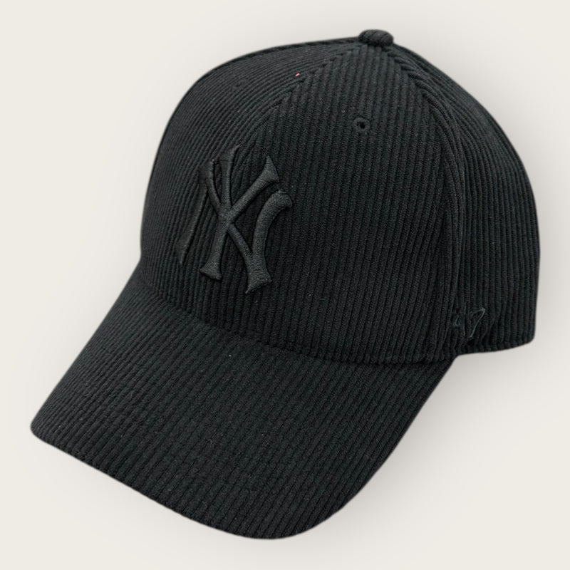 Cappello New York Yankees Thick Cord JET BLACK