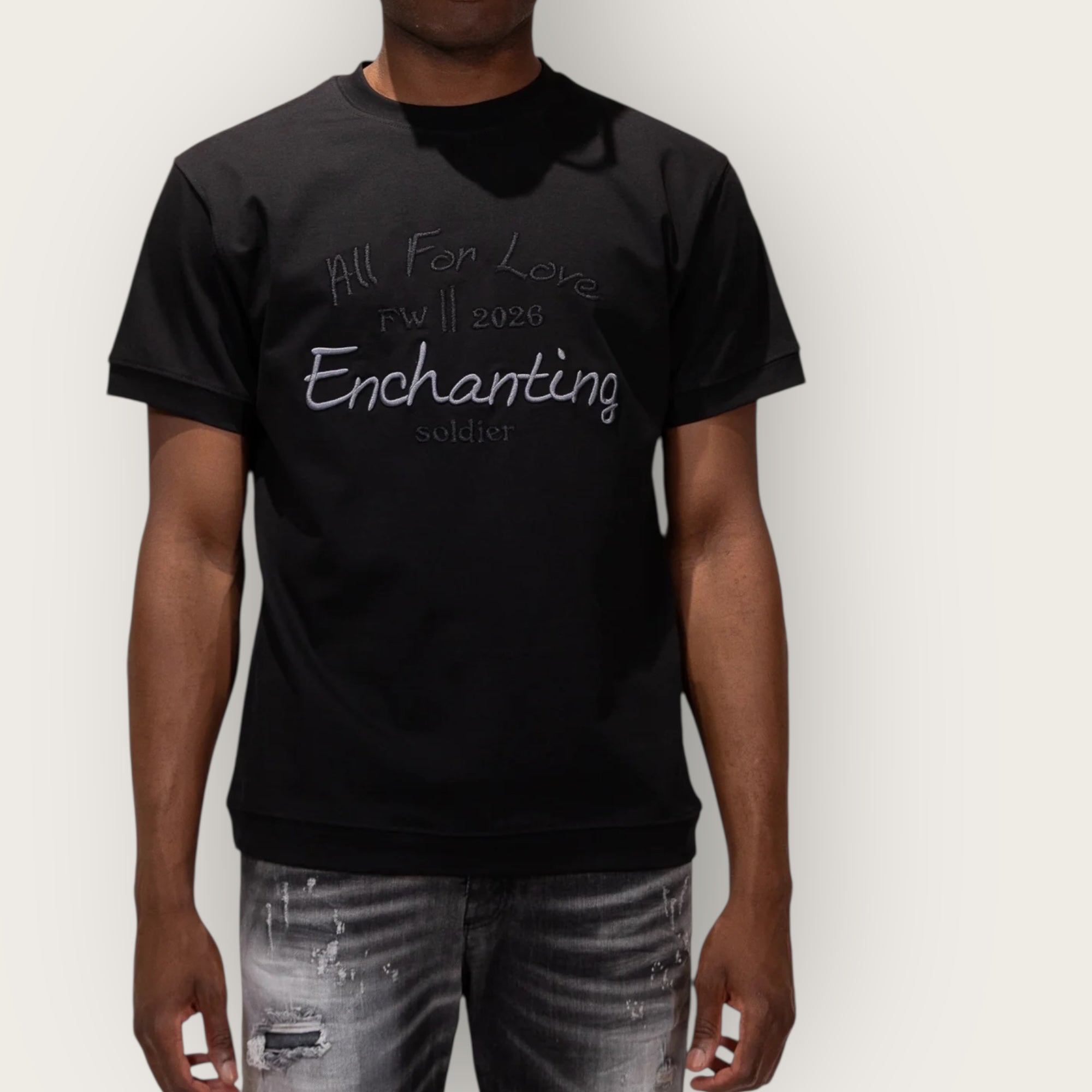 T-shirt Soldier All for Love BLACK