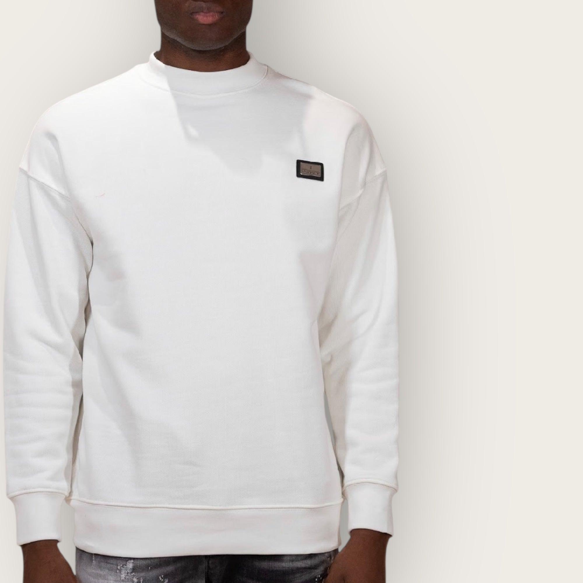 Felpa Soldier patch WHITE