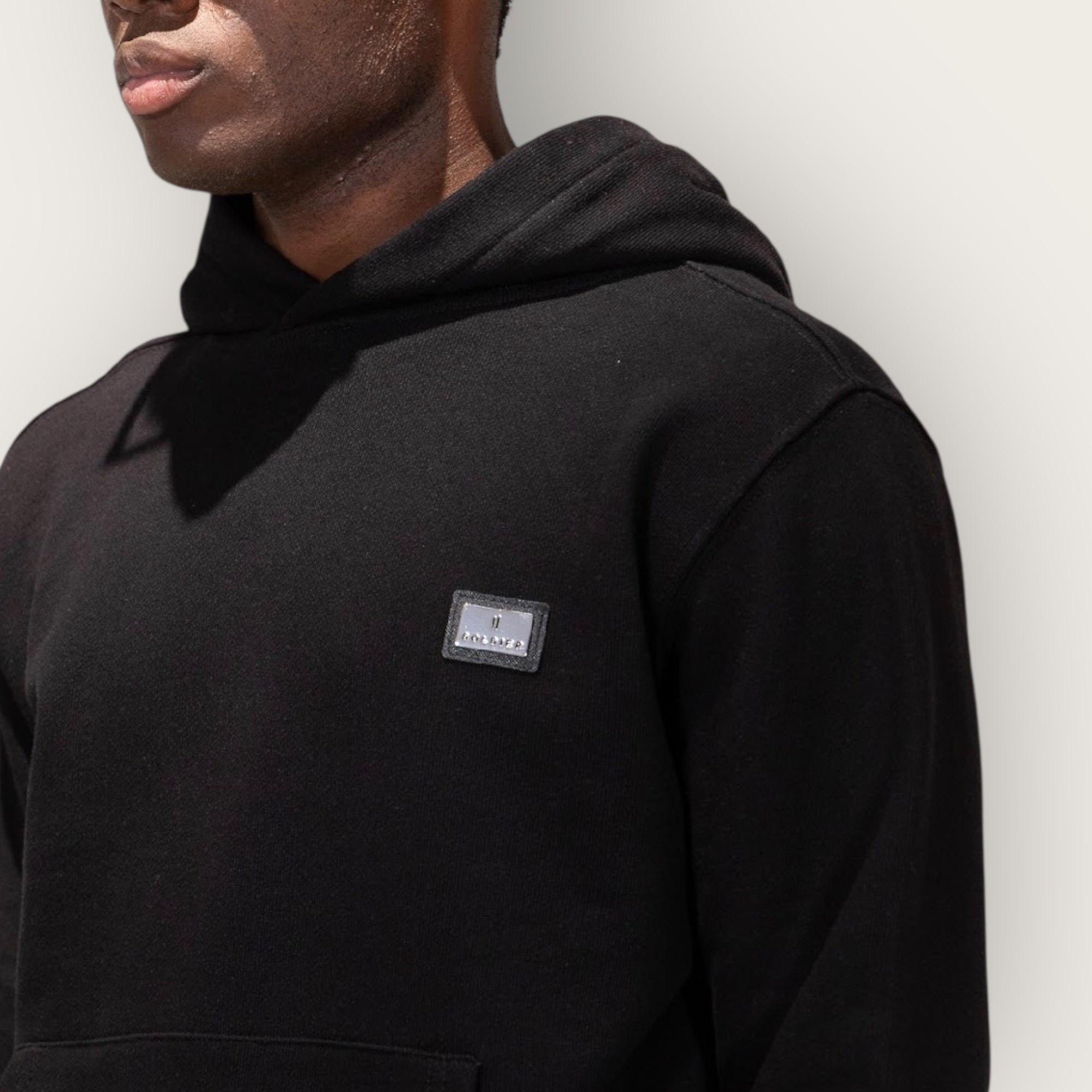 Felpa Soldier cappuccio BLACK