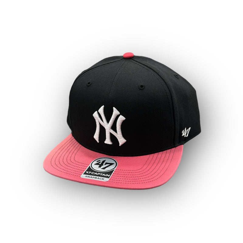 Cappello New York Yankees visiera dritta BLACK/RED