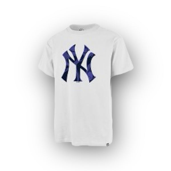 T-Shirt New York Yankees WHITE/TROPICAL