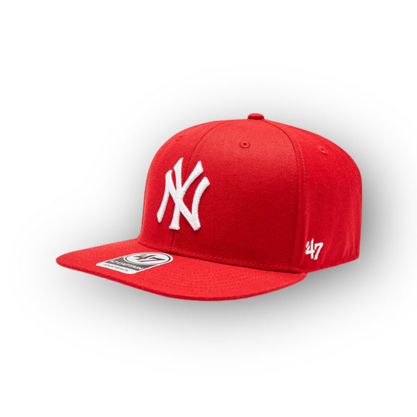 Cappello New York Yankees visiera dritta RED